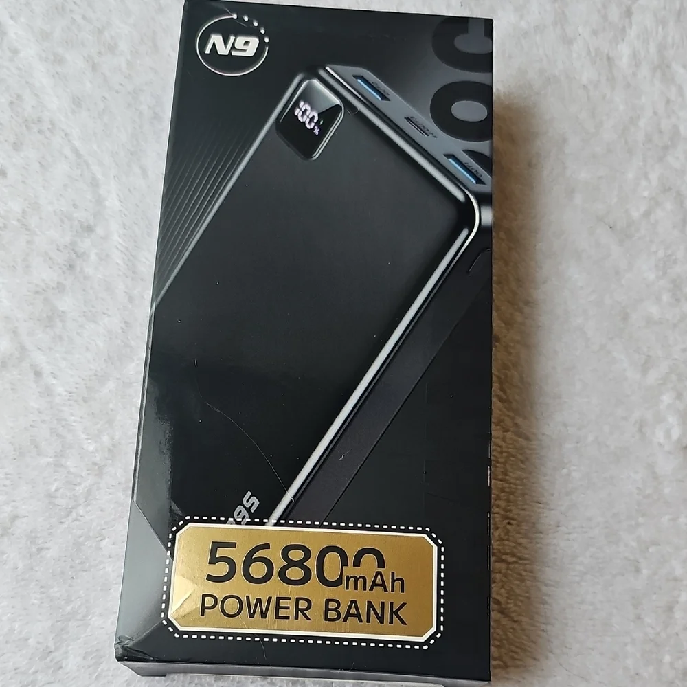 New N9 Portable Charger Power Bank 56800mAh Fast Large Capacity Travel Camping
